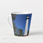 Vuurtoren van Saint Simons Island, opgericht op ee Latte Mok (Linkerhoek)