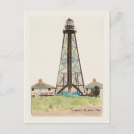 vuurtoren van Sanibel Island Florida Briefkaart