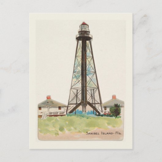  vuurtoren van Sanibel Island Florida Briefkaart (Voorkant)