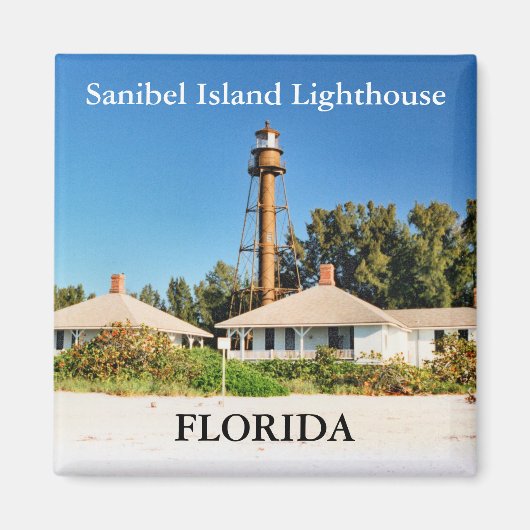 Vuurtoren van Sanibel Island, Florida Magnet (Voorkant)
