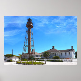Vuurtoren van Sanibel Island Poster