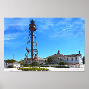 Vuurtoren van Sanibel Island Poster