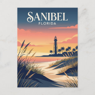 Vuurtoren van Sanibel Island USA Briefkaart