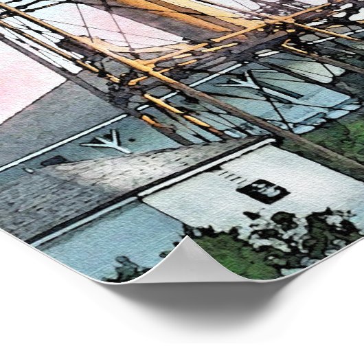 vuurtoren van sanibel poster (Hoek)