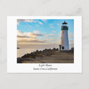 vuurtoren van Santa Cruz, Californië Briefkaart