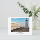 vuurtoren van Santa Cruz, Californië Briefkaart (Staand voorkant)