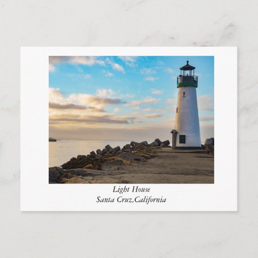 vuurtoren van Santa Cruz, Californië Briefkaart (Voorkant)
