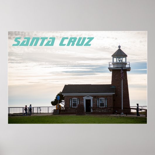 vuurtoren van Santa Cruz Poster (Voorkant)