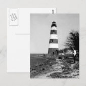 Vuurtoren van Sapelo Briefkaart (Voorkant / Achterkant)