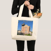 vuurtoren van Saugerties, Hudson, New York Grote Tote Bag (Voorkant (product))