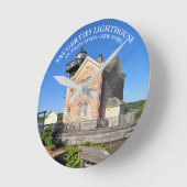 vuurtoren van Saugerties, New York Clock Ronde Klok (Hoek)