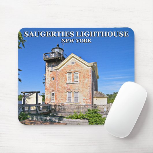 vuurtoren van Saugerties, New York Mousepad Muismat (Met muis)