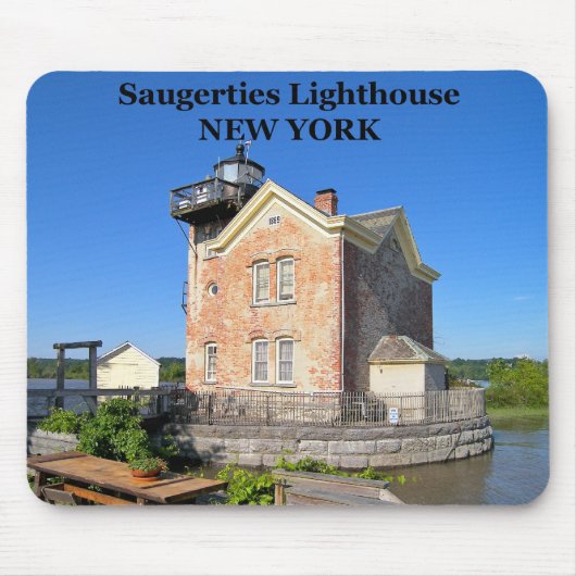 vuurtoren van Saugerties, New York Mousepad Muismat (Voorkant)