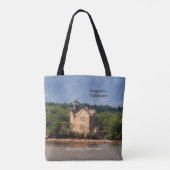 vuurtoren van Saugerties over de hele canvas tas (Achterkant)