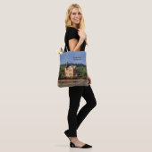vuurtoren van Saugerties over de hele canvas tas (Op model)