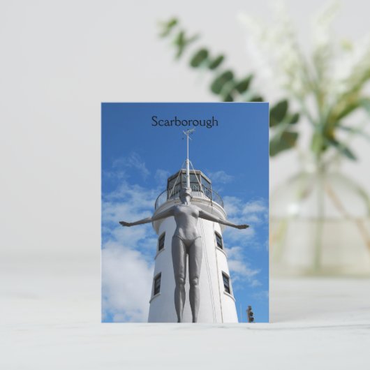 vuurtoren van Scarborough Briefkaart (Staand voorkant)