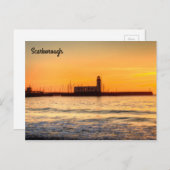 vuurtoren van Scarborough Briefkaart (Voorkant / Achterkant)