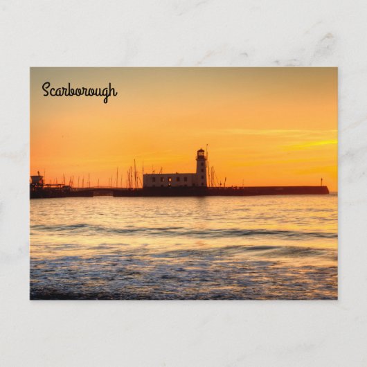 vuurtoren van Scarborough Briefkaart (Voorkant)