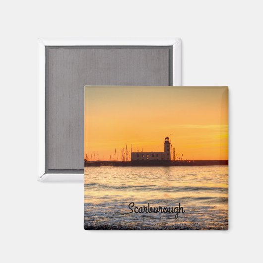 vuurtoren van Scarborough Magneet (Voorkant / Achterkant)
