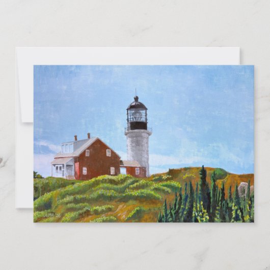Vuurtoren van Seguin Island Bedankkaart (Voorkant)