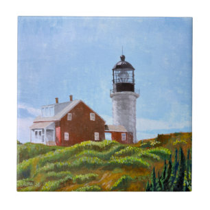 Vuurtoren van Seguin Island Tegeltje