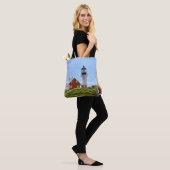 Vuurtoren van Seguin Island Tote Bag (Op model)
