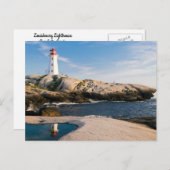 vuurtoren van Serene Louisbourg Nova Scotia Briefk Briefkaart (Voorkant / Achterkant)