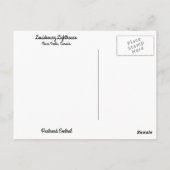 vuurtoren van Serene Louisbourg Nova Scotia Briefk Briefkaart (Achterkant)