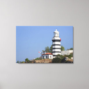 Vuurtoren van Sile, Istanbul, Turkije Canvas Afdruk