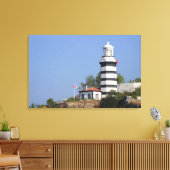 Vuurtoren van Sile, Istanbul, Turkije Canvas Afdruk (Insitu (Woonkamer))