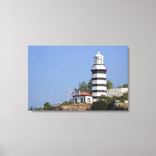Vuurtoren van Sile, Istanbul, Turkije Canvas Afdruk (Voorkant)