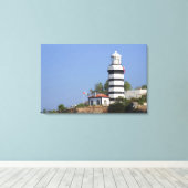 Vuurtoren van Sile, Istanbul, Turkije Canvas Afdruk (Insitu (Houten vloer))