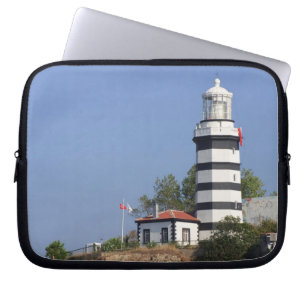 Vuurtoren van Sile, Istanbul, Turkije Laptop Sleeve