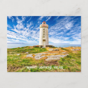 vuurtoren van Skarsviti, IJsland Briefkaart