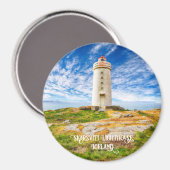 vuurtoren van Skarsviti, IJsland Magneet (Voorkant / Achterkant)