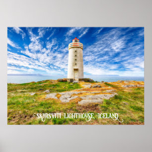 vuurtoren van Skarsviti, IJsland Poster