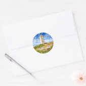 vuurtoren van Skarsviti, IJsland Ronde Sticker (Envelop)