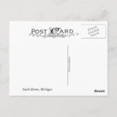 Vuurtoren van South Haven Michigan Briefkaart (Achterkant)