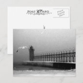 Vuurtoren van South Haven Michigan Briefkaart (Voorkant / Achterkant)