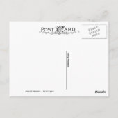 Vuurtoren van South Haven Michigan Briefkaart (Achterkant)