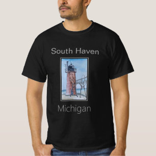 Vuurtoren van South Haven, Michigan T-shirt