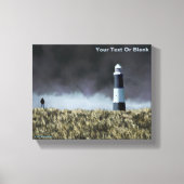vuurtoren van Spurn Point Canvas Afdruk (Voorkant)