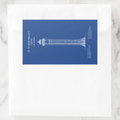 Vuurtoren van St. Martin Island - Michigan - AD Rechthoekige Sticker (Tas)