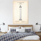 Vuurtoren van St. Martin Island - Michigan - SBD Canvas Afdruk (Insitu (Slaapkamer))