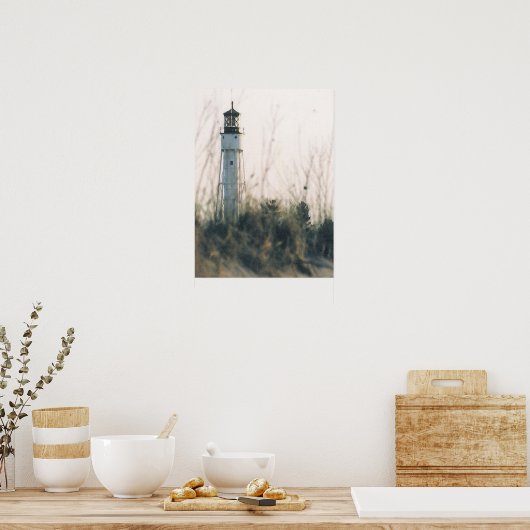 Vuurtoren van Sturgeon Bay Poster (Keuken)