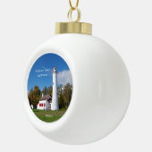 vuurtoren van Sturgeon Point Keramische Bal Ornament (Rechts)