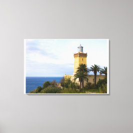 Vuurtoren van Tanger Marokko bij Kaap Spartel Canvas Afdruk
