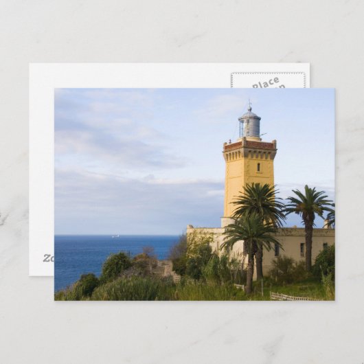 vuurtoren van Tangier Marokko in Pet Spartel Briefkaart (Voorkant / Achterkant)