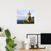vuurtoren van Tangier Marokko op Pet Spartel Poster (Thuiskantoor)