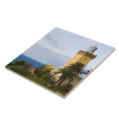 vuurtoren van Tangier Marokko op Pet Spartel Tegeltje (Zijkant)